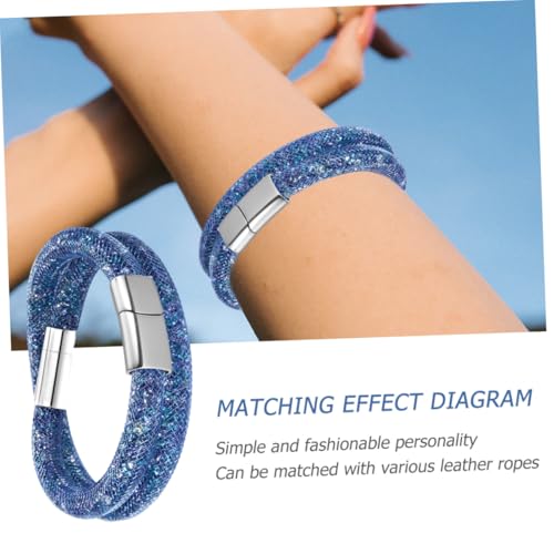 SAFIGLE 10 Stück Teiliges Edelstahl Magnetverschluss Armbandverschluss für Flache Bänder und Lederarmbänder Rostfrei Extra Sicherer Schnappverschluss Geeignet für Schmuckherstellung und von SAFIGLE
