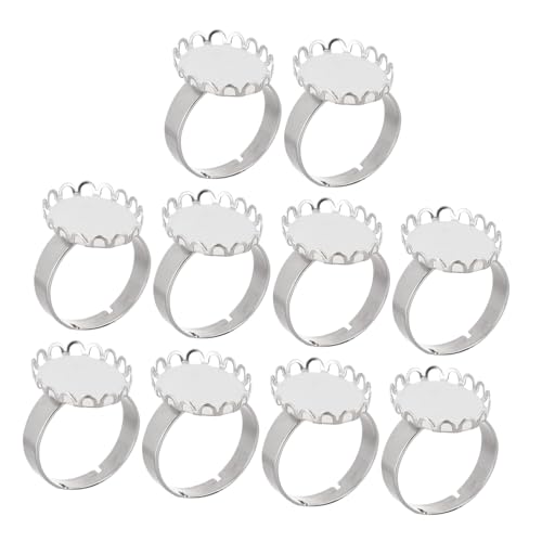 SAFIGLE 10 Stück Teiliges Edelstahl Ring Basen Metallringe DIY Schmuckherstellung Langlebige Ringrohlinge für Individuelle Schmuckgestaltung SAFIGLE 10 Stück Teiliges Edelstahl Ring Basen Metallringe DIY Schmuckherstellung Langlebige Ringrohlinge für Individuelle Schmuckgestaltung von SAFIGLE
