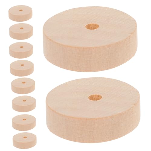 SAFIGLE 10 Stück Teiliges Holzräder Stabile DIY Holzspielzeugräder für Vielseitige Bastel Modellbauzubehör Robust und Formbeständig für Miniaturautos und Traktoren SAFIGLE 10 Stück Teiliges Holzräder Stabile DIY Holzspielzeugräder für Vielseitige Bastel Modellbauzubehör Robust und Formbeständig für Miniaturautos und Traktoren von SAFIGLE