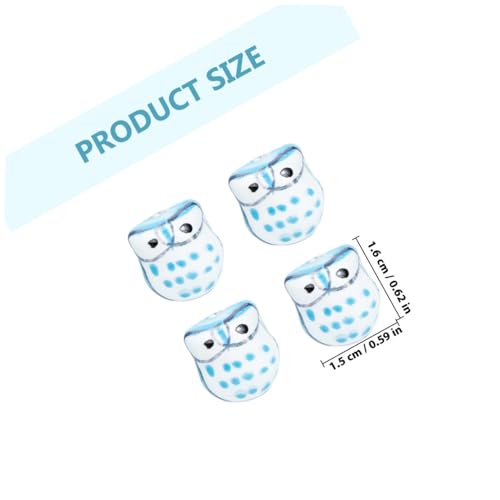 SAFIGLE 10 Stück Teiliges Keramik Eulenform Cartoon Spacer Beads zum Schmuckbasteln DIY Armbänder Halsketten Zubehör Blau SAFIGLE 10 Stück Teiliges Keramik Eulenform Cartoon Spacer Beads zum Schmuckbasteln DIY Armbänder Halsketten Zubehör Blau von SAFIGLE