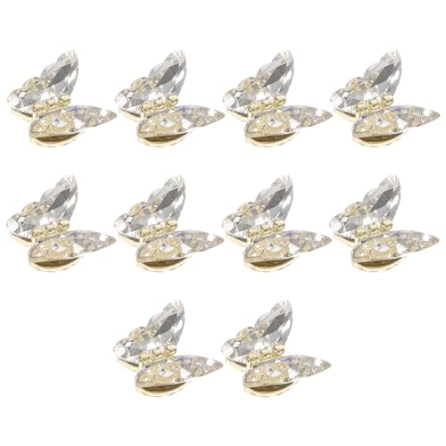 SAFIGLE 10 Stück Teiliges Schimmernde Schmetterlings Nagelcharms aus Funkelnde Nagelkunst Dekoration für Maniküre und Diy Nail Art Zubehör SAFIGLE 10 Stück Teiliges Schimmernde Schmetterlings Nagelcharms aus Funkelnde Nagelkunst Dekoration für Maniküre und Diy Nail Art Zubehör von SAFIGLE
