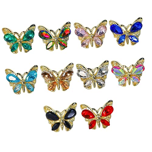 SAFIGLE 10 Stück Teiliges Schmetterlings Nagel Charms aus für Maniküre Hochwertige Nail Art Dekorationen für Kreative Designs und Diy Nailart Projekte SAFIGLE 10 Stück Teiliges Schmetterlings Nagel Charms aus für Maniküre Hochwertige Nail Art Dekorationen für Kreative Designs und Diy Nailart Projekte von SAFIGLE