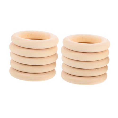 SAFIGLE 10 Stück Teiliges Unbehandelte Naturholzringe Glatt Poliert für DIY Schmuck Makramee Anhänger und Bastelprojekte mit Einzigartiger Maserung aus Massivem Holz SAFIGLE 10 Stück Teiliges Unbehandelte Naturholzringe Glatt Poliert für DIY Schmuck Makramee Anhänger und Bastelprojekte mit Einzigartiger Maserung aus Massivem Holz von SAFIGLE