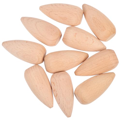 SAFIGLE 10 Stück Teiliges Unbemalte Holz peg puppen aus Naturbelassenem Holz Glatte Oberfläche DIY Bastelset für Handbemalte Holzfiguren für Wohnraumdekoration und Kreative Malprojekte von SAFIGLE