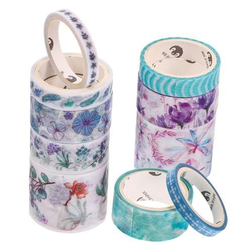 SAFIGLE 10 Stück Teiliges Washi Tape Blumig Vintage Dekoratives Klebeband für Scrapbooking Journaling DIY Handwerk Vielseitig und Langlebig Umweltfreundlich Einfach zu Entfernen und SAFIGLE 10 Stück Teiliges Washi Tape Blumig Vintage Dekoratives Klebeband für Scrapbooking Journaling DIY Handwerk Vielseitig und Langlebig Umweltfreundlich Einfach zu Entfernen und von SAFIGLE