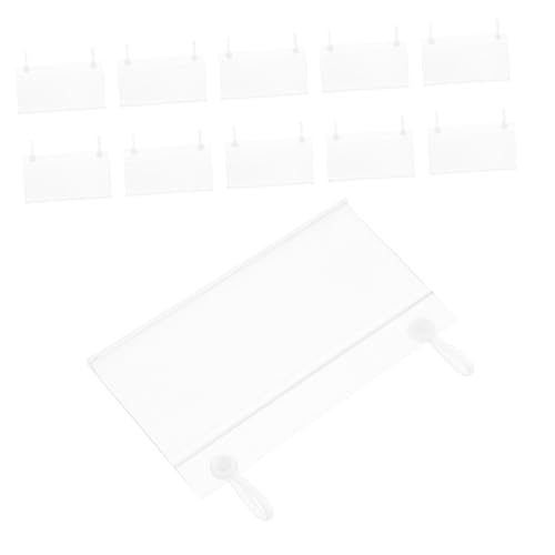 SAFIGLE 100 Stück Basket Label Holder Transparent mit Snap Lock Kunststoff Preisschild Halter für Drahtregale Vielseitig Hängende Warenzeichen Clips für Supermarkt und Einzelhandel SAFIGLE 100 Stück Basket Label Holder Transparent mit Snap Lock Kunststoff Preisschild Halter für Drahtregale Vielseitig Hängende Warenzeichen Clips für Supermarkt und Einzelhandel von SAFIGLE