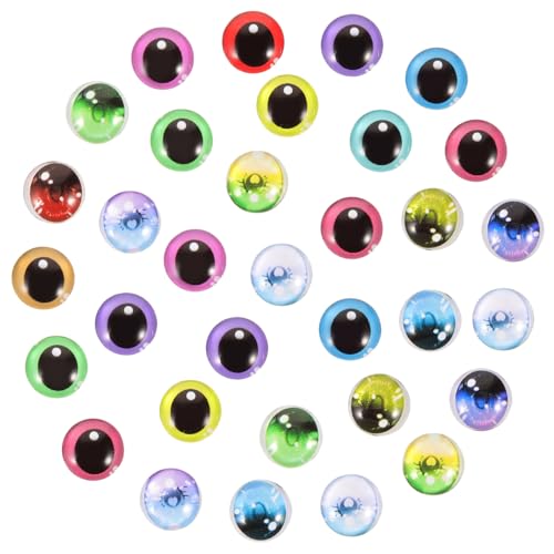 SAFIGLE 100 Stück Bastelaugen Kunstglas Puppenaugen für DIY Handwerk Dekorative Fake Augen Simulation Puppen Zubehör für Stofftiere Kuscheltiere Amigurumi SAFIGLE 100 Stück Bastelaugen Kunstglas Puppenaugen für DIY Handwerk Dekorative Fake Augen Simulation Puppen Zubehör für Stofftiere Kuscheltiere Amigurumi von SAFIGLE