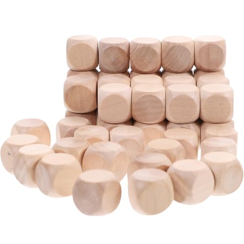 SAFIGLE 100 Stück Blanko Holz Würfel Unbehandelte Sechsseitige Holzklötze für DIY Basteln Familienaktivitäten Geschenk für Kreative Malprojekte SAFIGLE 100 Stück Blanko Holz Würfel Unbehandelte Sechsseitige Holzklötze für DIY Basteln Familienaktivitäten Geschenk für Kreative Malprojekte von SAFIGLE