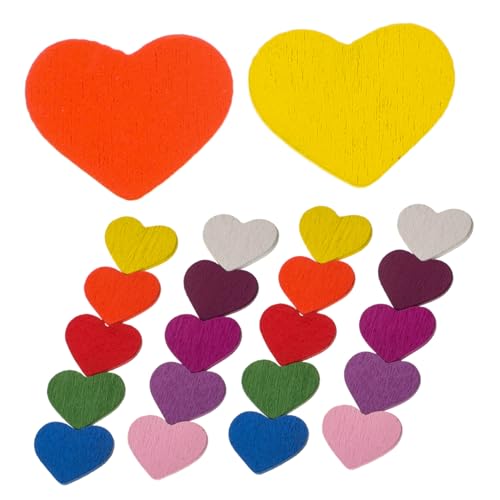 SAFIGLE 100 Stück Bunte Herz Holzscheiben zum Basteln Naturbelassene Holzherzen für DIY Deko Sichere Holzstücke für Vielseitige Farbauswahl Herzornamente für Hochzeit Party und Handwerk SAFIGLE 100 Stück Bunte Herz Holzscheiben zum Basteln Naturbelassene Holzherzen für DIY Deko Sichere Holzstücke für Vielseitige Farbauswahl Herzornamente für Hochzeit Party und Handwerk von SAFIGLE