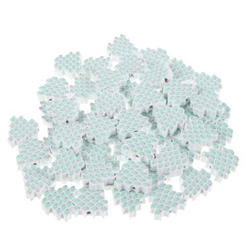 SAFIGLE 100 Stück Fischschuppen Holzperlen für Diy Schmuckherstellung Armbänder Kränze Partydekorationen SAFIGLE 100 Stück Fischschuppen Holzperlen für Diy Schmuckherstellung Armbänder Kränze Partydekorationen von SAFIGLE