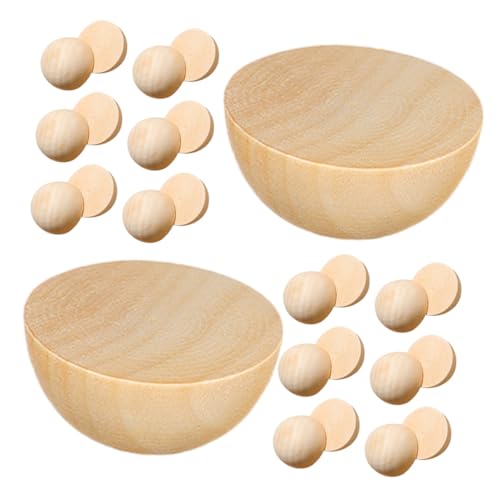 SAFIGLE 100 Stück Halbrunde Holzkugeln Naturbelassen DIY Basteln Holz Halbkreise für Kreative Projekte Partydeko und Handwerkszubehör SAFIGLE 100 Stück Halbrunde Holzkugeln Naturbelassen DIY Basteln Holz Halbkreise für Kreative Projekte Partydeko und Handwerkszubehör von SAFIGLE
