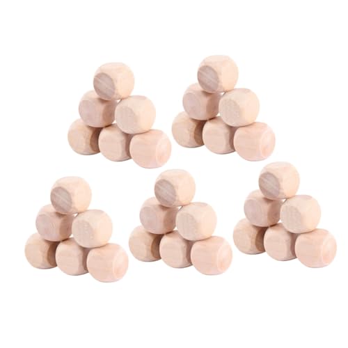 SAFIGLE 100 Stück Holzwürfel Blanko Würfel Sechseitig Quadratisch DIY Bastelwürfel Stabile Holzwürfel Für Spiele Puzzles Handwerk SAFIGLE 100 Stück Holzwürfel Blanko Würfel Sechseitig Quadratisch DIY Bastelwürfel Stabile Holzwürfel Für Spiele Puzzles Handwerk von SAFIGLE