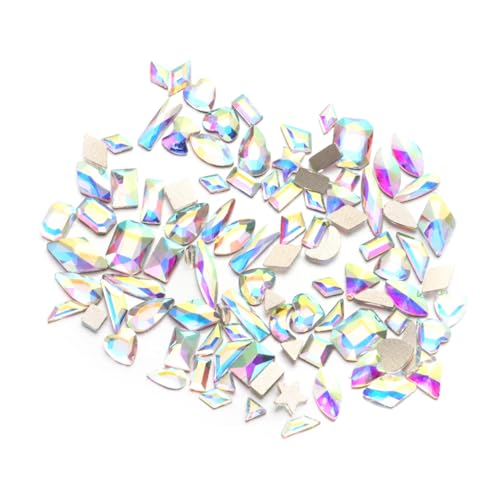 SAFIGLE 100 Stück Nail Art Strasssteine Glitzernde Maniküre Deko für Diy Nägel Verschiedene Designs Rhinestones für Nagelkunst und Persönliche Accessoires SAFIGLE 100 Stück Nail Art Strasssteine Glitzernde Maniküre Deko für Diy Nägel Verschiedene Designs Rhinestones für Nagelkunst und Persönliche Accessoires von SAFIGLE