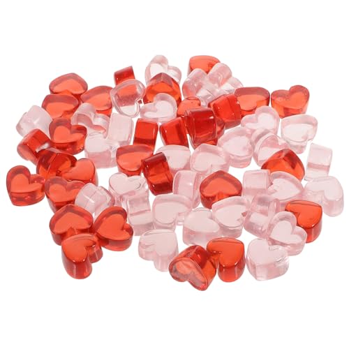 SAFIGLE 100 Stück Resin Herz Edelsteine Bunte Deko Charms für DIY Schmuck Basteln Tischvase Füller Herzförmige Harzsteine für Blumenarrangements und Accessoires SAFIGLE 100 Stück Resin Herz Edelsteine Bunte Deko Charms für DIY Schmuck Basteln Tischvase Füller Herzförmige Harzsteine für Blumenarrangements und Accessoires von SAFIGLE