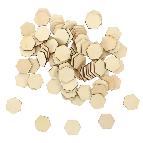 SAFIGLE 100 Stück Sechseckige Holzscheiben Naturbelassene Blanko Holzteile zum Basteln Leichte DIY Holzchips für Kreative Dekoration und Handwerksprojekte SAFIGLE 100 Stück Sechseckige Holzscheiben Naturbelassene Blanko Holzteile zum Basteln Leichte DIY Holzchips für Kreative Dekoration und Handwerksprojekte von SAFIGLE