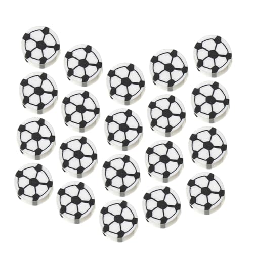 SAFIGLE 100 Stück Sportperlen Fußball design Kleine Spacer Perlen für DIY Schmuckherstellung Armband Halskette Schlüsselanhänger Zubehör Robuste Kunststoffperlen SAFIGLE 100 Stück Sportperlen Fußball design Kleine Spacer Perlen für DIY Schmuckherstellung Armband Halskette Schlüsselanhänger Zubehör Robuste Kunststoffperlen von SAFIGLE