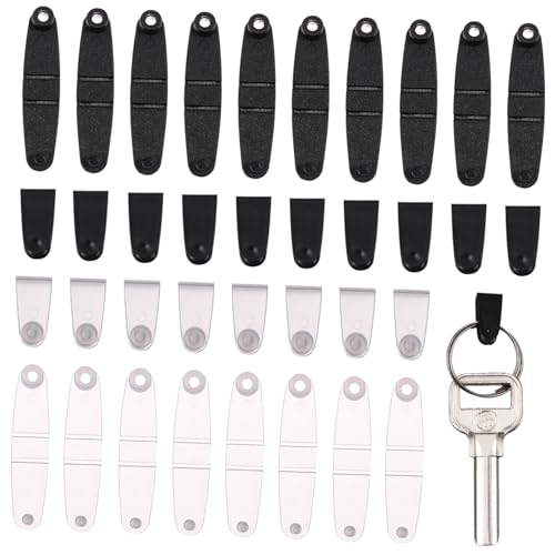 SAFIGLE 100 Stück Teiliges Kleine Kunststoff badge strap clips in Klar und Schwarz Vielseitige Verbindung für Ausweishalter Schlüsselanhänger Lanyards Langlebig und Leicht für Büro und SAFIGLE 100 Stück Teiliges Kleine Kunststoff badge strap clips in Klar und Schwarz Vielseitige Verbindung für Ausweishalter Schlüsselanhänger Lanyards Langlebig und Leicht für Büro und von SAFIGLE