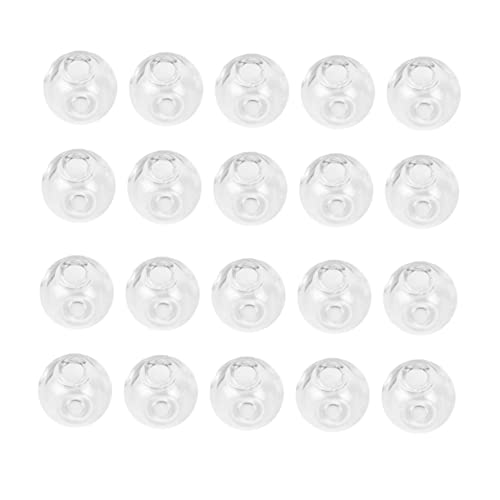 SAFIGLE 100 Stück Teiliges Transparentes Hohles Glasperlen Geradem Loch Feine DIY Schmuckzubehör für Ohrringe Halsketten Armbänder Handgefertigte Dekorative Accessoires von SAFIGLE