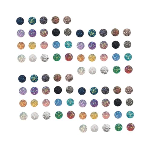 SAFIGLE 100 Stück strass selber machen DIY -Schmuckzubehör Strassohrringe Conch-Piercing-Schmuck runden Harz Zufällige Farbe von SAFIGLE