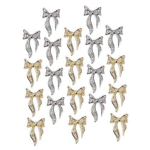 SAFIGLE 100Stücke Bogen Charms für Nageldesign Maniküre Dekore und Nail Art Zubehör für Nagelkunst für DIY Maniküre und SAFIGLE 100Stücke Bogen Charms für Nageldesign Maniküre Dekore und Nail Art Zubehör für Nagelkunst für DIY Maniküre und von SAFIGLE