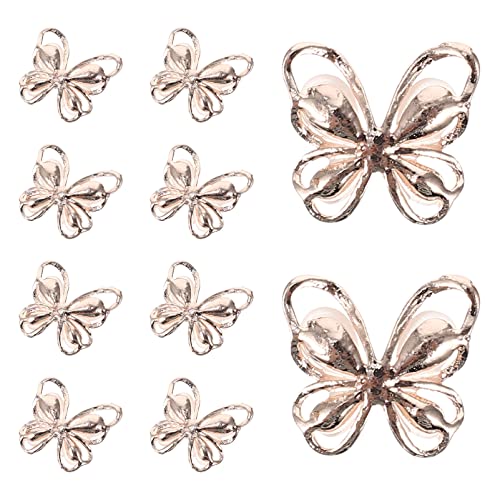 SAFIGLE 10Stücke Nagelkunst Schmuck Schmetterlings Nagelpatches Roségold Hohlschmetterlinge für Kreative Maniküre Dekoration für DIY Nagelkunst Zuhause SAFIGLE 10Stücke Nagelkunst Schmuck Schmetterlings Nagelpatches Roségold Hohlschmetterlinge für Kreative Maniküre Dekoration für DIY Nagelkunst Zuhause von SAFIGLE