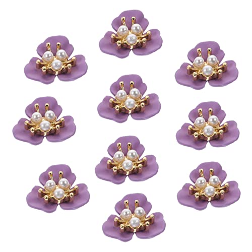 SAFIGLE 10Stücke Stilvolle DIY Maniküre Dekoration Perlen Ornamente Für Nagelkunst Vintage Nail Art Zubehör von SAFIGLE