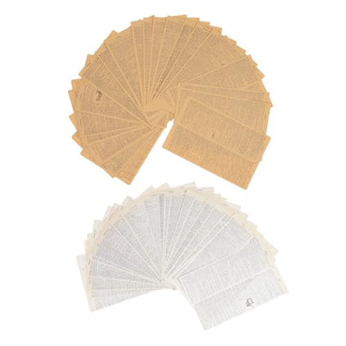 SAFIGLE 114 Blatt Teiliges Vintage Journal Papier Nostalgisches Scrapbook Material aus Kraftpapier und Schreibpapier Kreative DIY Collage Seiten für Tagebücher Alben Karten und Fotoalben von SAFIGLE