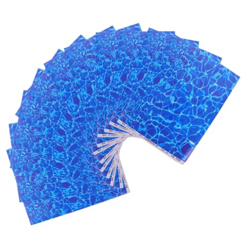 SAFIGLE 12 Stück Teiliges Ocean Texture Scrapbook Papier mit Künstlichem Wasser effekt Selbstklebende Wellenmuster Aufkleber für Klassenzimmer Büro Tafeln und Partydekoration Vielseitig von SAFIGLE