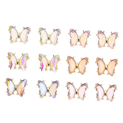 SAFIGLE 12 Stück Teiliges Set Schmetterling Nagel Charms Farbige Nail Art Dekoration Zubehör für Kreative Maniküre und Designs SAFIGLE 12 Stück Teiliges Set Schmetterling Nagel Charms Farbige Nail Art Dekoration Zubehör für Kreative Maniküre und Designs von SAFIGLE