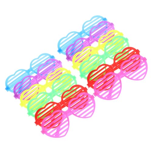 SAFIGLE 12Stücke Teiliges Lustige Herzbrille Valentinstag Partybrillen für Erwachsene Kreative Fotografie Requisiten Leicht für Festlichkeiten Cosplay von SAFIGLE
