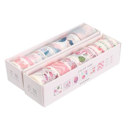 SAFIGLE 16 Rollen Buntes Washi Tape Farbiges Klebeband aus Langlebigem Washi papier Dekorative Scrapbook Sticker für Tagebuch Notizbuch Kalender DIY Basteln und Planer SAFIGLE 16 Rollen Buntes Washi Tape Farbiges Klebeband aus Langlebigem Washi papier Dekorative Scrapbook Sticker für Tagebuch Notizbuch Kalender DIY Basteln und Planer von SAFIGLE