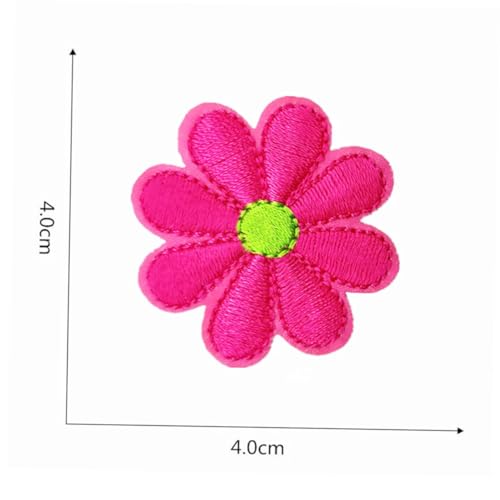 SAFIGLE 16 Stck Teiliges Bunte Blumen Patches zum Aufbügeln Bestickte Rosen Applikationen aus Strapazierfähigem Stickstoffstoff Vielseitig für Jeans Hüte Taschen DIY Kleidung Verzierung von SAFIGLE