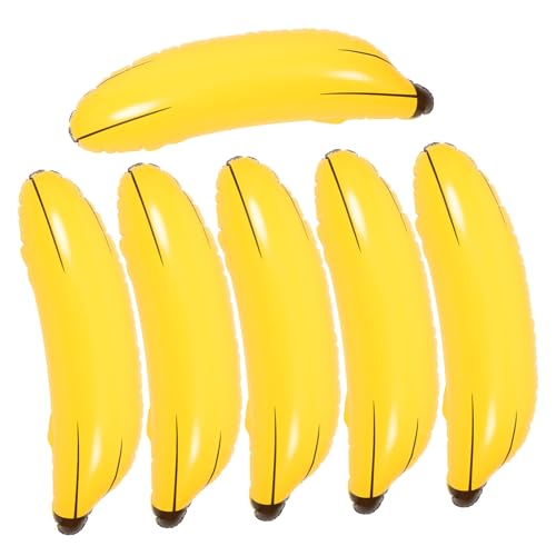SAFIGLE 18 Stk Aufblasbare Bananen-requisiten Schwimmer-bananenstütze Aus Kunststoff Großes Bananenspielzeug Aufblasbare Figuren Bananen-requisiten-spielzeug Obst Pvc Nachtclub Schläger von SAFIGLE