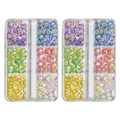 SAFIGLE 2 Boxen Boxen Farbige Nagelkunst Dekorationsdiamanten Glitzernde Resin Schmuckperlen für DIY Maniküre Praktische Nagelaccessoires für Salon und Zuhause SAFIGLE 2 Boxen Boxen Farbige Nagelkunst Dekorationsdiamanten Glitzernde Resin Schmuckperlen für DIY Maniküre Praktische Nagelaccessoires für Salon und Zuhause von SAFIGLE