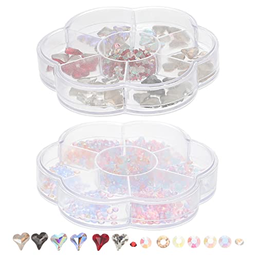 SAFIGLE 2 Boxen Boxen Nail Art Strasssteine Nail Gems Dekoration für Maniküre Metallische Charms für DIY Designs und Nagelkunst für Besondere Anlässe SAFIGLE 2 Boxen Boxen Nail Art Strasssteine Nail Gems Dekoration für Maniküre Metallische Charms für DIY Designs und Nagelkunst für Besondere Anlässe von SAFIGLE