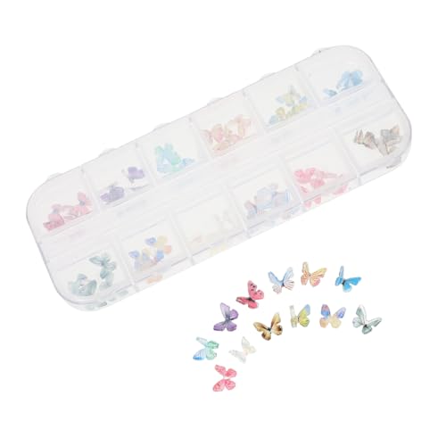 SAFIGLE 2 Boxen Bunte Schmetterlings Nageldekorationen Diy Nail Art Zubehör für Kreative Maniküre für Zuhause oder Nagelsalons Einfache Anwendung und Langlebig SAFIGLE 2 Boxen Bunte Schmetterlings Nageldekorationen Diy Nail Art Zubehör für Kreative Maniküre für Zuhause oder Nagelsalons Einfache Anwendung und Langlebig von SAFIGLE