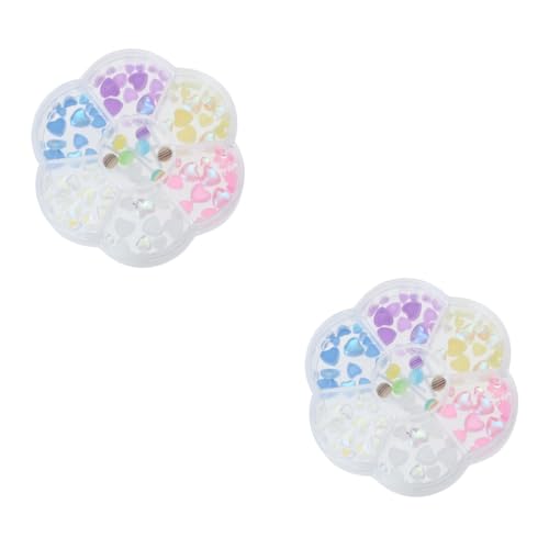 SAFIGLE 2 Boxen Herzförmige Glasdiamanten für DIY Maniküre Lollipop Nail Charms Einzigartiger Nagelschmuck für Nageldesigns und Bastelarbeiten SAFIGLE 2 Boxen Herzförmige Glasdiamanten für DIY Maniküre Lollipop Nail Charms Einzigartiger Nagelschmuck für Nageldesigns und Bastelarbeiten von SAFIGLE