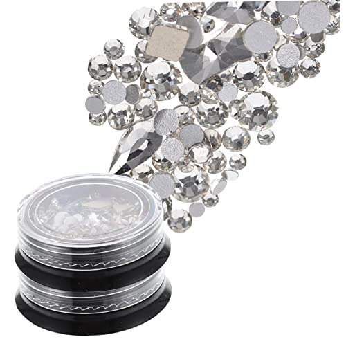 SAFIGLE 2 Boxen Nail Art Strasssteine Boxen mit Funkelnden Nail Charms Maniküre Dekorationen für Nageldesigns für Verschiedene Anlässe Einfach Anzuwenden SAFIGLE 2 Boxen Nail Art Strasssteine Boxen mit Funkelnden Nail Charms Maniküre Dekorationen für Nageldesigns für Verschiedene Anlässe Einfach Anzuwenden von SAFIGLE