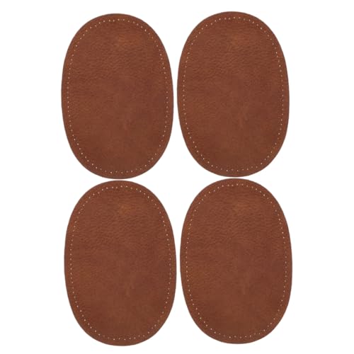 SAFIGLE 2 Paare Ovale Ellenbogen patches mit Vorgebohrten Nadelöffnungen Pu leder Reparaturflicken für Hemden Pullover Jacken DIY Kleidung Reparatur Herren Ellbogenflicken Langlebig und von SAFIGLE