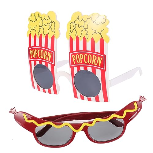 SAFIGLE 2 Paare lustige Brille Sonnenbrille in Hot-Dog-Form Popcorn-Gläser Tanzparty-Brille Rave lustige sonnenbrille für erwachsene albern neuartige Brillen hawaiianische Partybrille Abs SAFIGLE 2 Paare lustige Brille Sonnenbrille in Hot-Dog-Form Popcorn-Gläser Tanzparty-Brille Rave lustige sonnenbrille für erwachsene albern neuartige Brillen hawaiianische Partybrille Abs von SAFIGLE