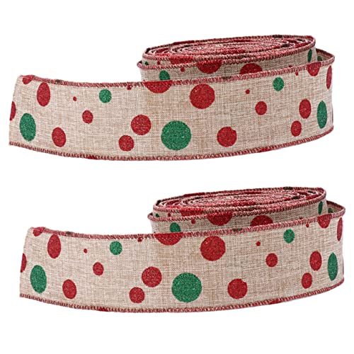 SAFIGLE 2 Rollen Dekorative Geschenkbänder Schneidbare Mehrzweck Ripsbänder für Geschenkverpackung und Bastelprojekte Rot Grün SAFIGLE 2 Rollen Dekorative Geschenkbänder Schneidbare Mehrzweck Ripsbänder für Geschenkverpackung und Bastelprojekte Rot Grün von SAFIGLE