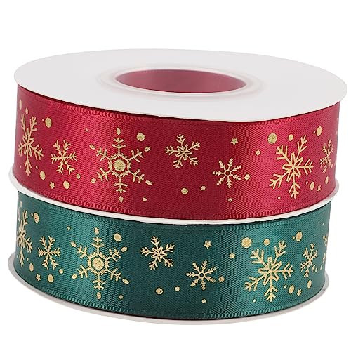 SAFIGLE 2 Rollen Weihnachtsbänder Festliche Geschenkband Schleifenband Langlebig Vielseitig für DIY Geschenkverpackung Basteln Dekoration Weihnachten SAFIGLE 2 Rollen Weihnachtsbänder Festliche Geschenkband Schleifenband Langlebig Vielseitig für DIY Geschenkverpackung Basteln Dekoration Weihnachten von SAFIGLE