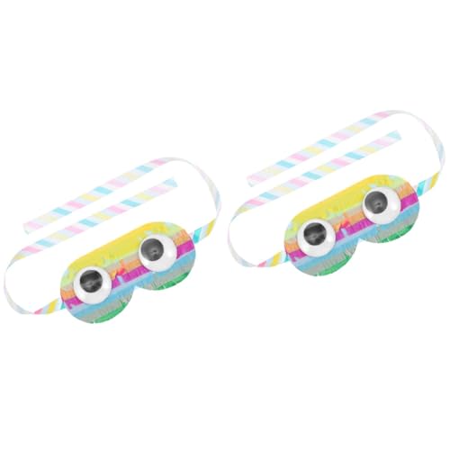 SAFIGLE 2 STK Schatzkiste Piñata Spiel Mit Verbundenen Augen Brillengestelle Regenbogen-augenmasken Party-Brille -Tool Fiesta-partyzubehör Papier Werkzeug Reisen Erwachsener SAFIGLE 2 STK Schatzkiste Piñata Spiel Mit Verbundenen Augen Brillengestelle Regenbogen-augenmasken Party-Brille -Tool Fiesta-partyzubehör Papier Werkzeug Reisen Erwachsener von SAFIGLE
