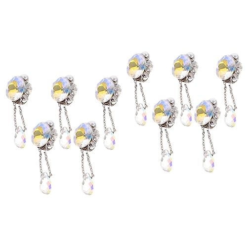 SAFIGLE 2 Sätze Anhänger Nagelschmuck Für Nagelkunst Juwelen Dekorationen Nagelzubehör Nagel Charms Nailart-strasssteine Polieren Herstellung Nail Strass-kit Uv Glas Kristall 5 Stück * 2 von SAFIGLE