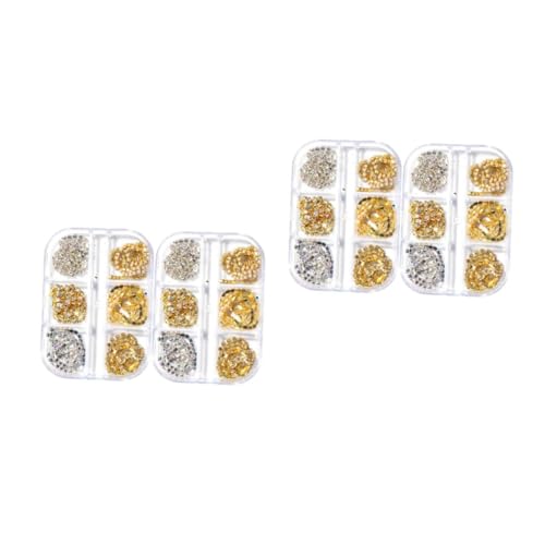 SAFIGLE 2 Sätze Boxen Nail Art Ketten Schmuck Schmuckstück Diy Nageldekoration Mit Strass Zubehör Für Kreative Nageldesigns Und Maniküre 2boxen*2 von SAFIGLE