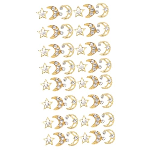 SAFIGLE 2 Sätze Charms Mond Und Stern Dekoration Für Diy Nagelkunst Einzigartiges Zubehör Für Nail Art Gestaltung Für Verschiedene Anlässe 30 Stück * 2 SAFIGLE 2 Sätze Charms Mond Und Stern Dekoration Für Diy Nagelkunst Einzigartiges Zubehör Für Nail Art Gestaltung Für Verschiedene Anlässe 30 Stück * 2 von SAFIGLE