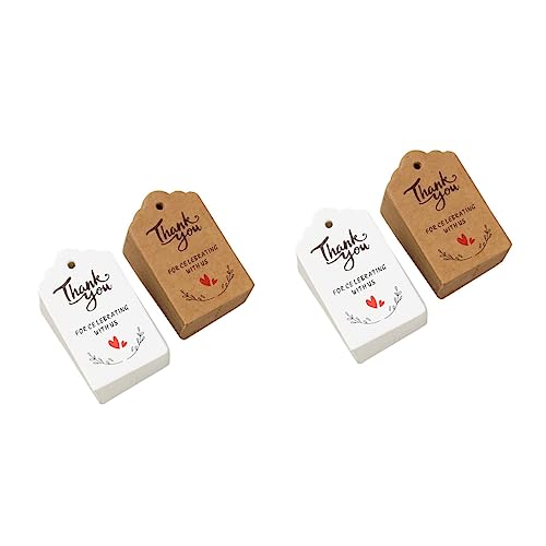 SAFIGLE 2 Sätze Danke Für Das Etikett Papieretikett Geburtstags-tags Tag-verzierungen Danke Tags Für Gefälligkeiten Dankesetiketten Für Die Hochzeit 200 Stück * 2 von SAFIGLE