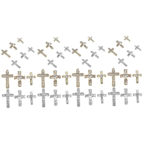 SAFIGLE 2 Sätze Legierungsknotenschmuck Edelsteine Strassnagelzauber Reiz Nagelkunstzubehör Kreuz Nagel Charme Nagelanhänger Strass Nagel Charms Strasssteine 60 Stück * 2 SAFIGLE 2 Sätze Legierungsknotenschmuck Edelsteine Strassnagelzauber Reiz Nagelkunstzubehör Kreuz Nagel Charme Nagelanhänger Strass Nagel Charms Strasssteine 60 Stück * 2 von SAFIGLE