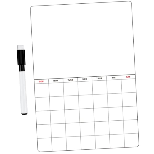 SAFIGLE 2 Sätze Magnetischer Wochenplaner Whiteboard Kühlschrank Notizblock Trocken Abwischbar Wiederverwendbar für Haushalt Erinnerung Einkaufsliste Termine von SAFIGLE