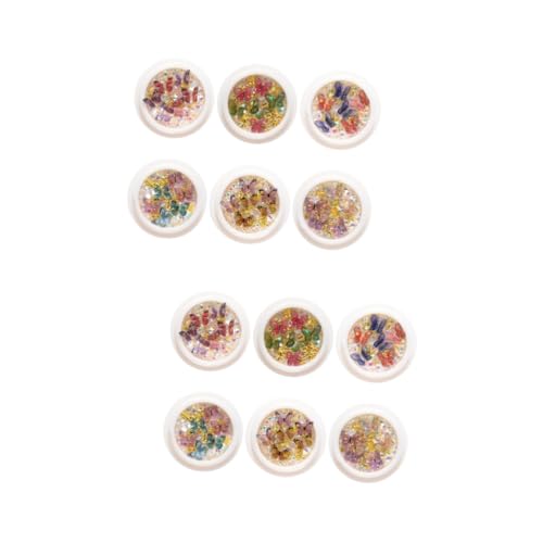 SAFIGLE 2 Sätze Nail Art Rhinestones Aufkleber Glitzernde Maniküre Dekorationen Für Diy Nageldesign Selbstklebende Edelsteine Für Natürliche Und Künstliche Nägel Zuhause Und 6boxen*2 SAFIGLE 2 Sätze Nail Art Rhinestones Aufkleber Glitzernde Maniküre Dekorationen Für Diy Nageldesign Selbstklebende Edelsteine Für Natürliche Und Künstliche Nägel Zuhause Und 6boxen*2 von SAFIGLE